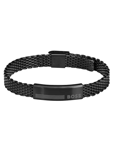 Boss Alen Steel Bracelet Black One Size