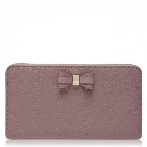 Ted Baker Zip Around Purse - dusky pink