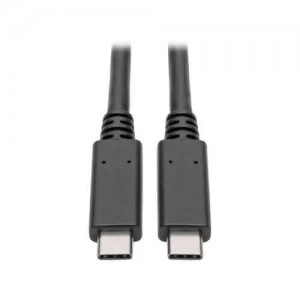 Tripp Lite USB-C to USB-C Cable (M/M) - 3.1 5 Gbps 5A Rating Thunderbolt 3 Compatible 0.91 m