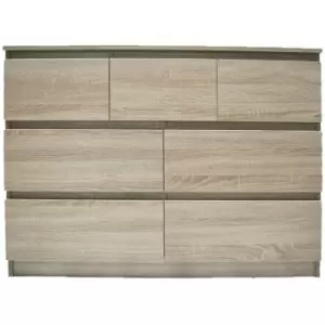 Stora Modern Merchant Chest - Rustic Oak - Brown