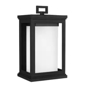 Outdoor IP44 Wall Light Textured Black LED E27 75W d00943