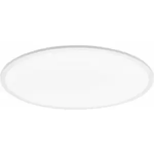 Loops - 800mm Modern Sleek Ceiling Light White Slim Round Low Profile 35W LED 4000K