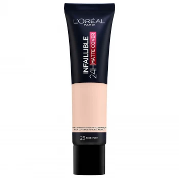 LOreal Paris Infallible Matte Foundation 25 Rose Ivory