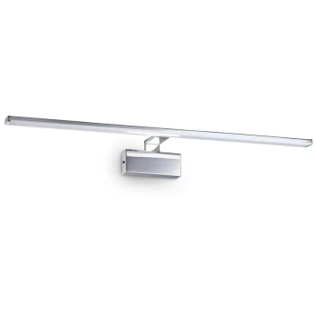 Ideal Lux Lighting - Ideal Lux ALMA - Integrated LED Picture Wall Lamp 1 Light Chrome 3000K