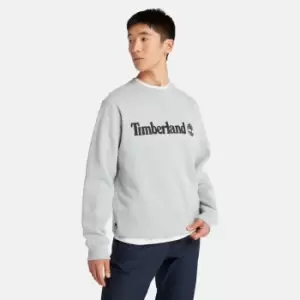 Timberland Est. 1973 Logo Crew Sweatshirt For Men In Grey, Size S