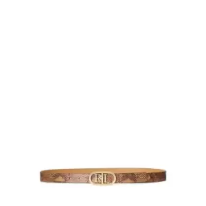 Lauren by Ralph Lauren Lauren Ralph Lauren Oval Reversible Belt Womens - Brown