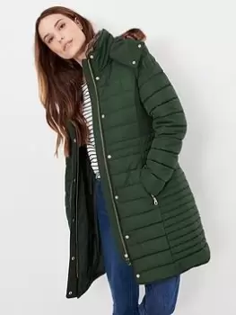 Joules Cherington Padded Coat - Green, Size 20, Women