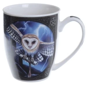 Owl and Lightning Fantasy New Bone China Mug