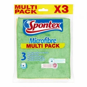 Spontex Microfibre Pads 3pk