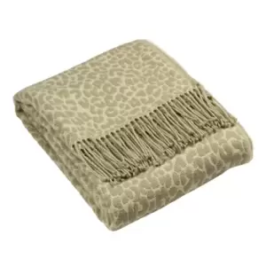 Paoletti Mara Fringed Throw Polyester Natural