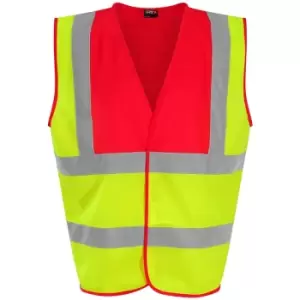 PRO RTX High Visibility Unisex Waistcoat (XL) (Yellow/Pink) - Yellow/Pink