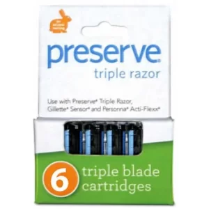 Preserve Triple Replacement Razor Blades (4 cartridges)