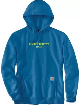 Carhartt Lightweight Logo Graphic Hoodie, blue, Size L, blue, Size L