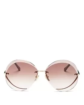 Chloe Womens Round Sunglasses, 64mm