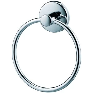 Wickes Boston Towel Ring - Chrome 157mm