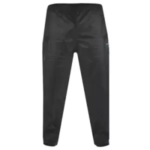 Duke Mens Elba Kingsize D555 Packaway Rain Over Trousers (2XL) (Black)