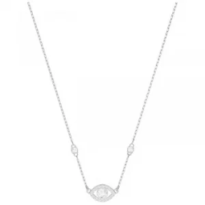 Ladies Swarovski Silver Plated Luckily Evil Eye Necklace