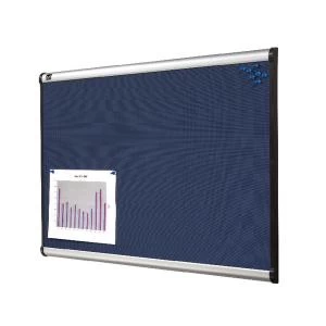 Nobo Prestige Diamond Mesh Notice Board 1200x900mm