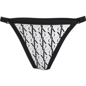 Calvin Klein String Cheeky Bikini Bottoms - White