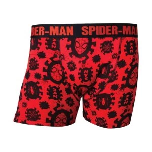 Marvel Comics - Spider-Man All-Over Print Mens X-Large Boxer Shorts - Red/Black