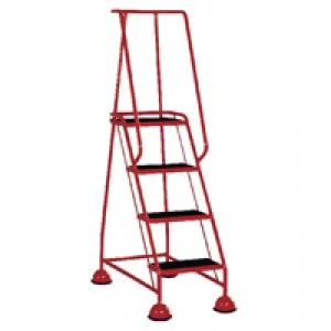 Slingsby Red 4 Tread Metal Rubber Steps 125KG Max