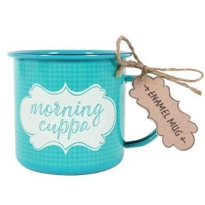 Morning Cuppa Enamel Mug