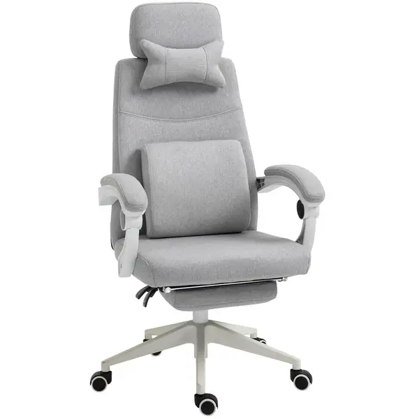 Ergonomic Home Office Chair with Footrest Height Adjustable