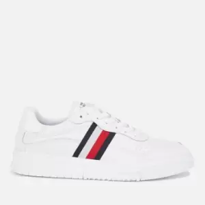 Tommy Hilfiger Mens Supercup Stripes Leather Trainers - UK 8