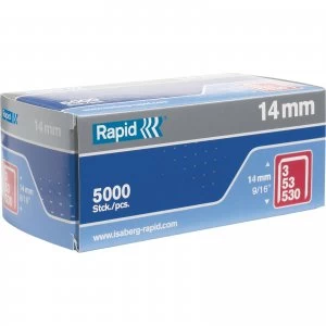 Rapid Type 53 Galvanised Staples 14mm Pack of 5000