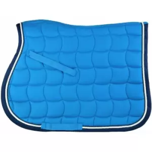 Whitaker - Saddle Pad Upton Colourful Blue - Pony/Cob - SC045