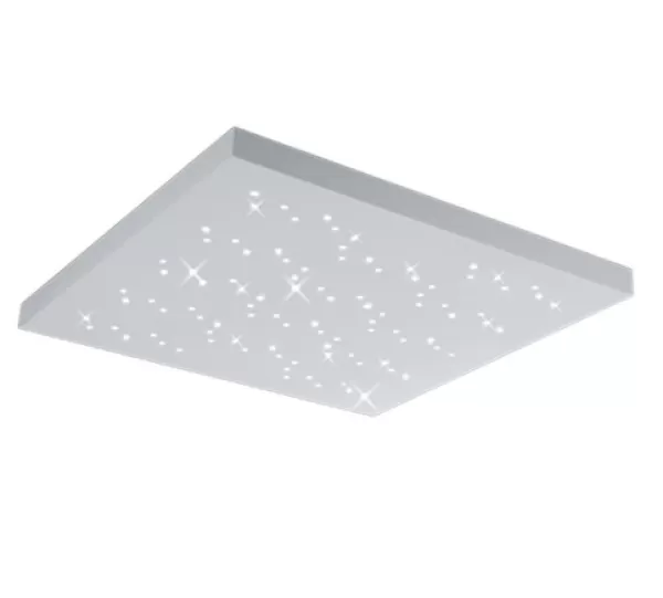 Titus Modern 36W LED Semi Flush Light White Matt 3000-6000K Remote control