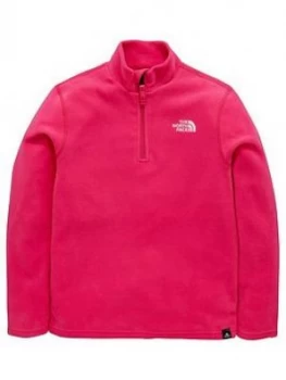 The North Face The North Face Girls Glacier 14 Zip Fleece Pink Size S7 8 Years Women