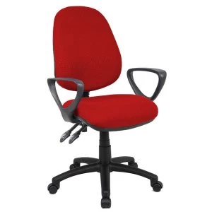 Dams Vantage 100 Operator Chair with Fixed Arms - Burgundy