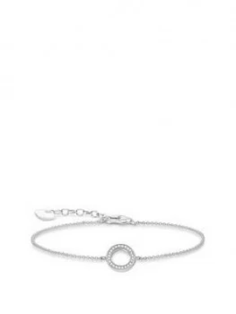 Thomas Sabo Sterling Silver Cubic Zirconia Open Classic Circle Bracelet