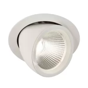 Axial LED Indoor Recessed Downlight Tilt Matt White Paint 4000K