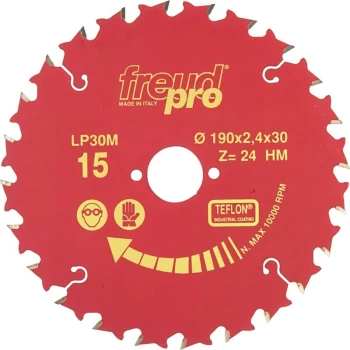 Freud Pro - LP30M 006 - 160X2.4X16MM General Purpose Saw Blade - Red Line