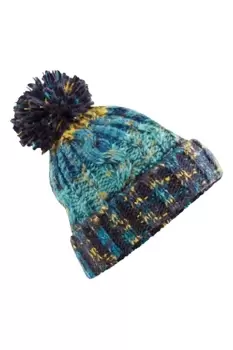 Corkscrew Pom Pom Beanie