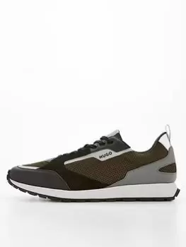 HUGO Icelin Runner Trainers, Black, Size 11, Men