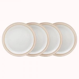 Denby Elements Natural 4 Piece Dinner Plate Set