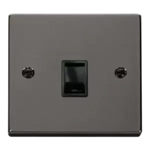 Click Scolmore Deco 1 Gang RJ11 Flush Socket - VPBN115BK