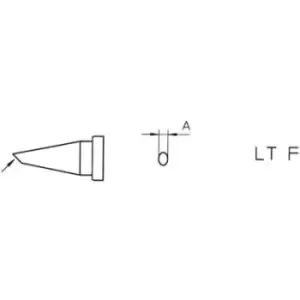 Weller LT-4X Soldering tip Round, bent Tip size 1.2mm Content