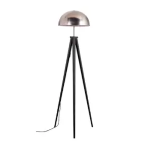 Horvit Black Floor Lamp