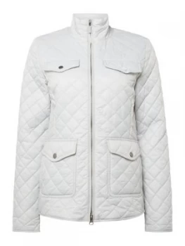 Barbour Formby Quilted Short Jacket White