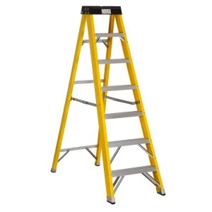 Youngman Abru 7 Tread Fibreglass Swingback Stepladder