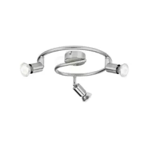 Philips Limbali 4x GU10 Ceiling Spiral Spotlight Bar Nickel - 915005221801