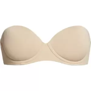 Calvin Klein Push Up Strapless Bra - Beige