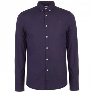 Farah Vintage Farah Farley Slim Fit Shirt - Navy 412