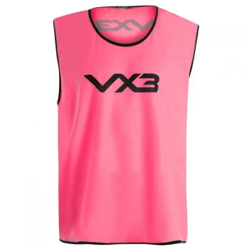 VX-3 Hi Viz Mesh Training Bibs Mens - Flurscnt Pink