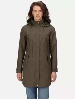 Regatta Adasha Waterproof Shell Jacket - Khaki, Size 18, Women