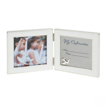 4" x 4" - Engravable Hinged Photo Frame - Confirmation